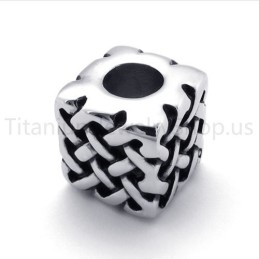 New Classical Cube Titanium Pendant