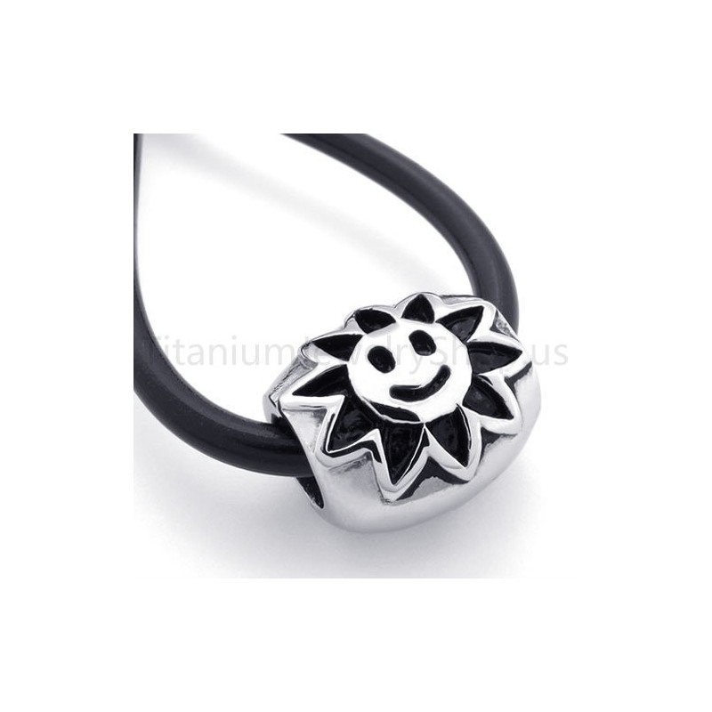 New Classical Sunflower Titanium Pendant