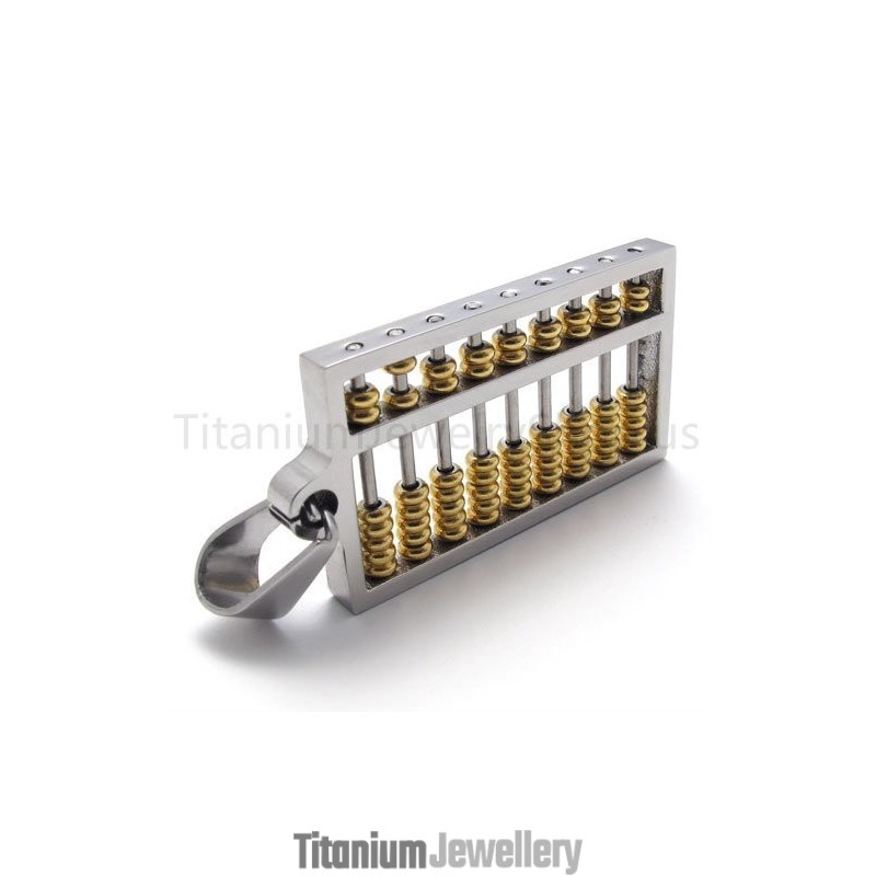 New Golden Abacus Titanium Pendant