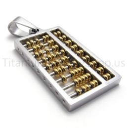 New Golden Abacus Titanium Pendant