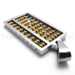 New Golden Abacus Titanium Pendant