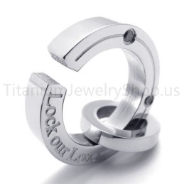 New Fracture Ring Silvery Titanium Pendant