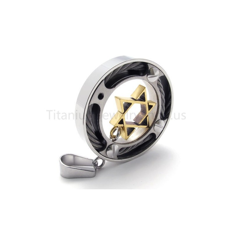 New Hexagram Titanium Pendant