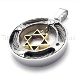 New Hexagram Titanium Pendant