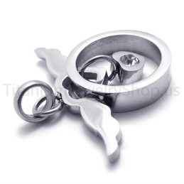 New Lovely Silvery Titanium Pendant