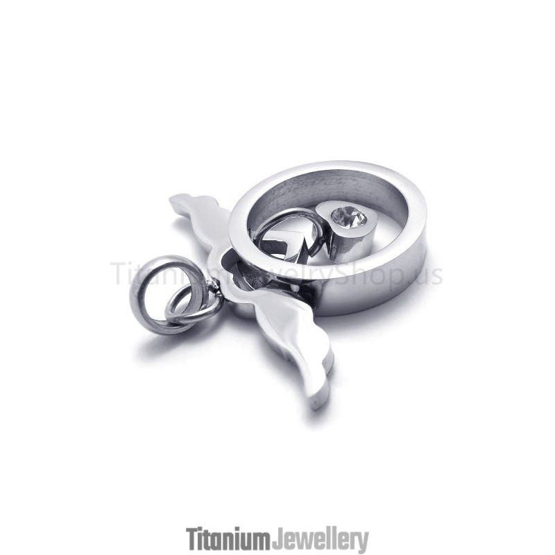New Lovely Silvery Titanium Pendant New Lovely Silvery Titanium Pendant