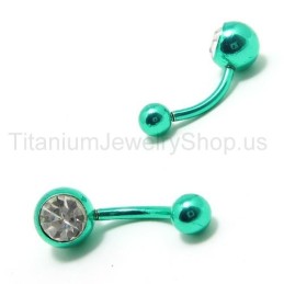 Mini Titanium Inlayed Diamond Earrings