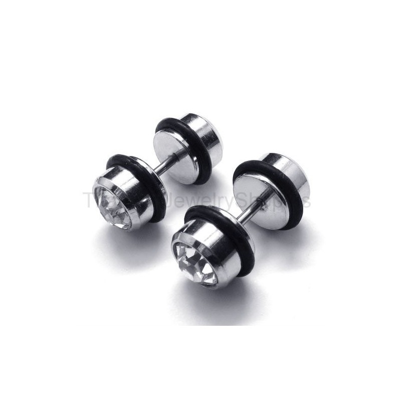 Titanium Barbell Earrings