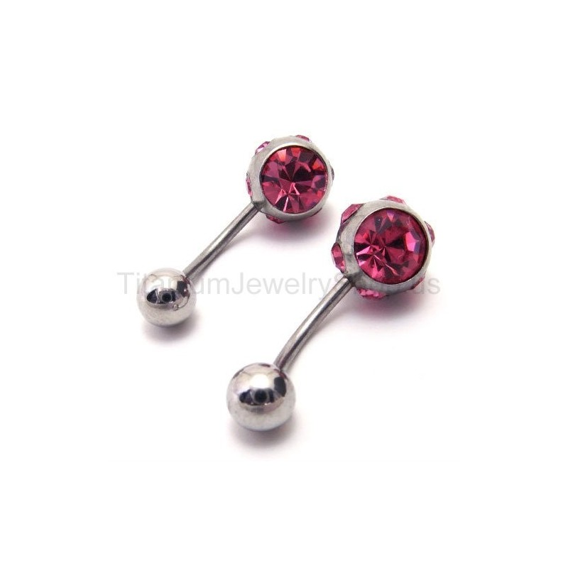 Slim Titanium Purple Diamond Earrings Slim Titanium Purple Diamond Earrings