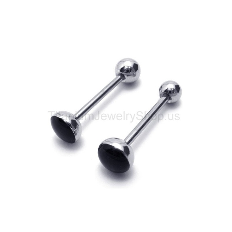 Silver Slim Titanium Earrings Silver Slim Titanium Earrings