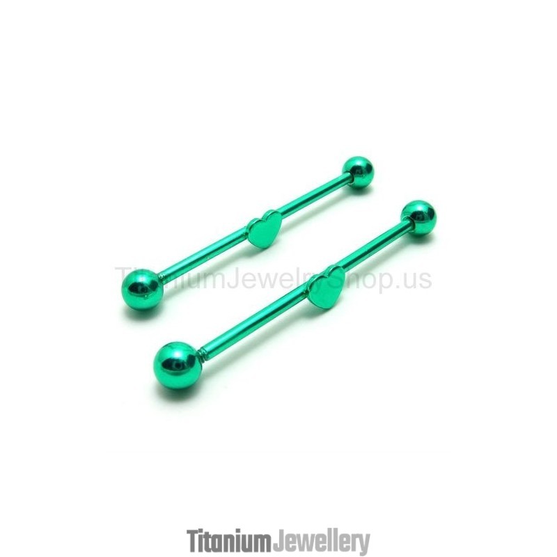 With Heart Magic Stick Titanium Earrings With Heart Magic Stick Titanium Earrings