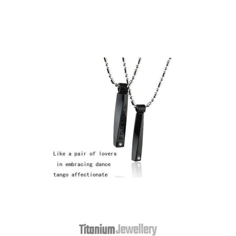 Pure Titanium Lover Couples Pendant Tango Affectionate