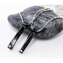 Pure Titanium Lover Couples Pendant Tango Affectionate