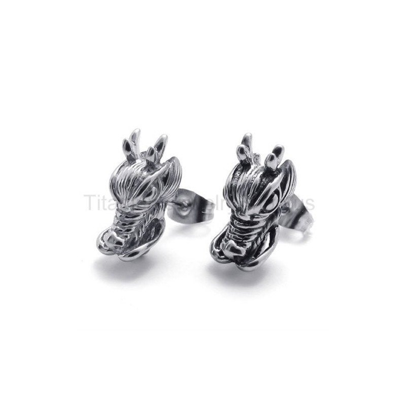 Dragon Titanium Earrings