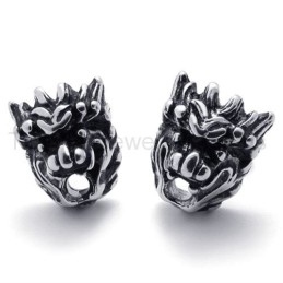 Retro Lion Cool Titanium Earrings