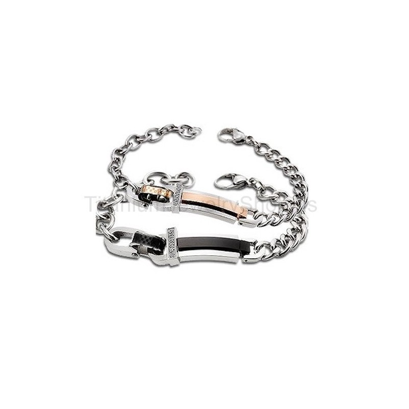 Love Forever Titanium Lovers Bracelets Love Forever Titanium Lovers Bracelets