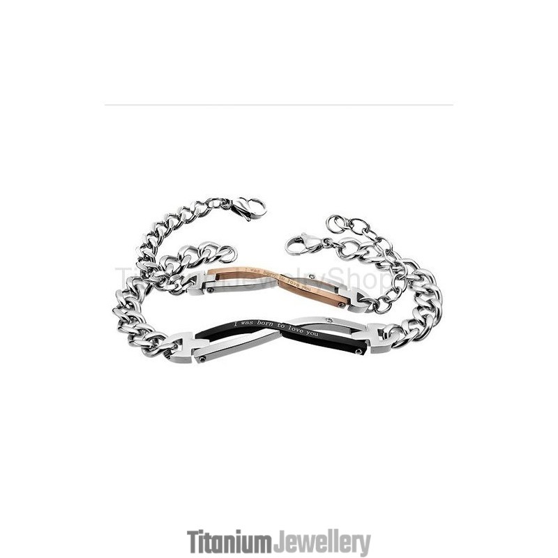 I Was Born To Love You Titanium Lovers Bracelets I Was Born To Love You Titanium Lovers Bracelets