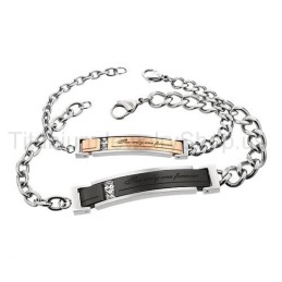 The Only One Forever Titanium Lovers Bracelets