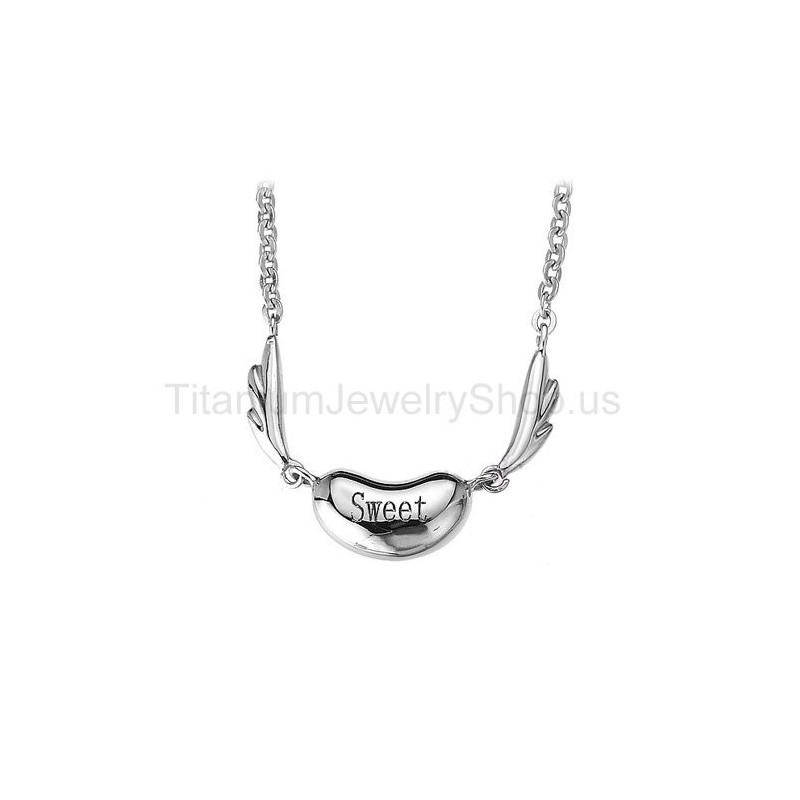 Sweet Angel Titanium Lovers Pendants