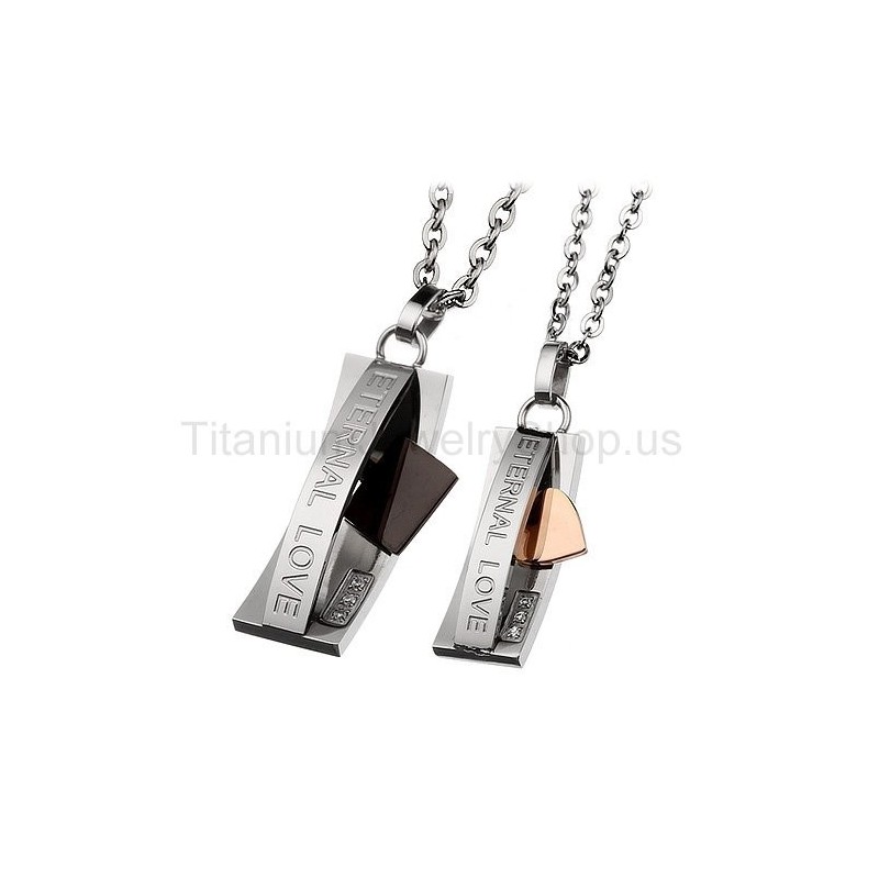 Eternal Love Titanium Lovers Pendants