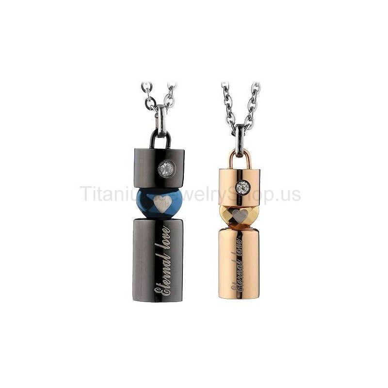 Eternal Love Titanium Lovers Pendants Eternal Love Titanium Lovers Pendants