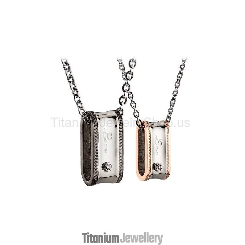 Love Titanium Lovers Pendants