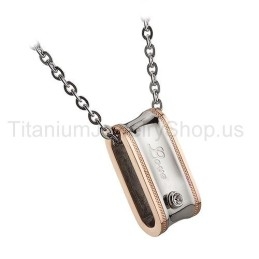 Love Titanium Lovers Pendants