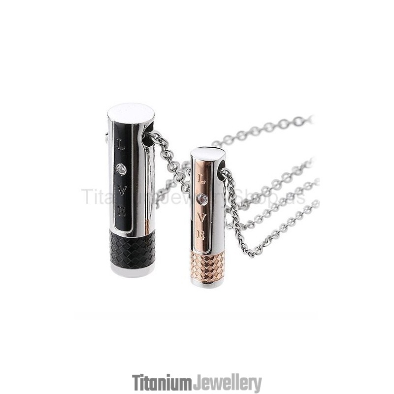 Love Titanium Lovers Pendants