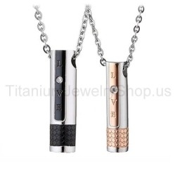 Love Titanium Lovers Pendants