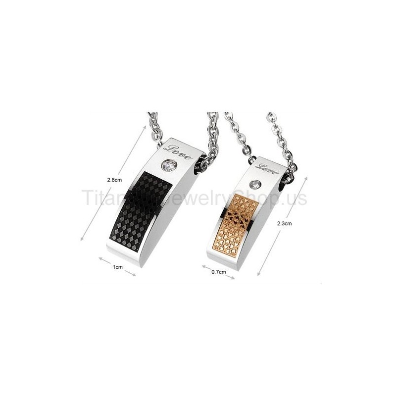Love Titanium Lovers Pendants Love Titanium Lovers Pendants