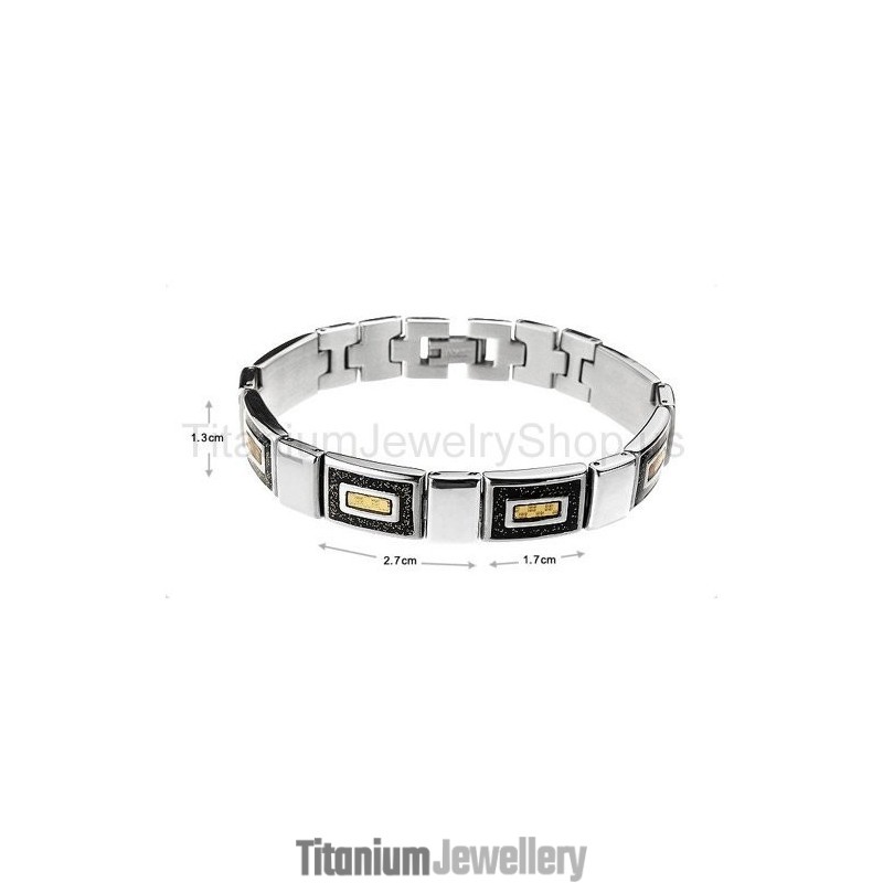 8.5 Inches Mens Titanium Bracelet 8.5 Inches Mens Titanium Bracelet