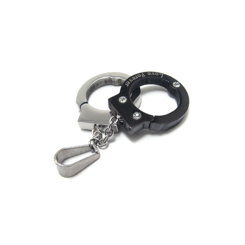 Noble Man Love Handcuff Pure Titanium Necklace Pendant Noble Man Love Handcuff Pure Titanium Necklace Pendant