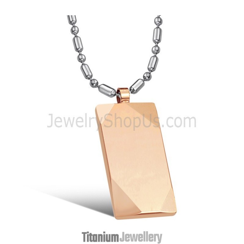 Rose-Gold Tungsten High Polish Pendant C638 Rose-Gold Tungsten High Polish Pendant C638
