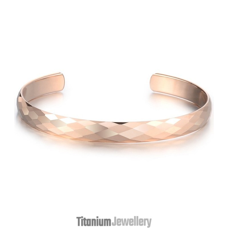 Tungsten Rose Gold High Polish Bangle C895 Tungsten Rose Gold High Polish Bangle C895