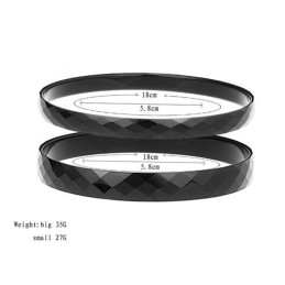 Black Tungsten High Polish Bangle C888