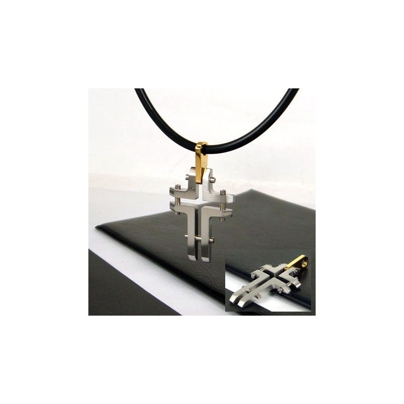 Unique Man Cross Titanium Steel Necklace Pendant Unique Man Cross Titanium Steel Necklace Pendant