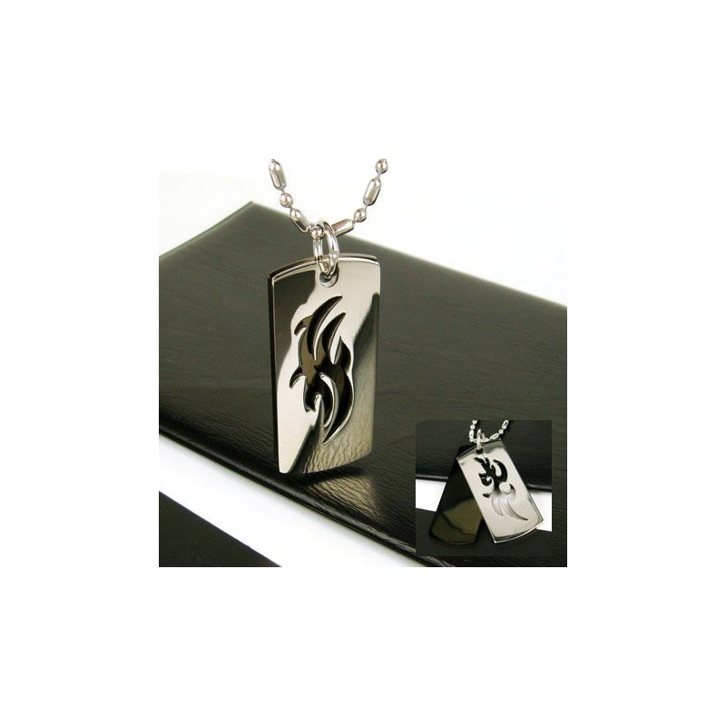 Man 2 Layer Symbol Pure Titanium Necklace Pendant Free Chain Man 2 Layer Symbol Pure Titanium Necklace Pendant Free Chain