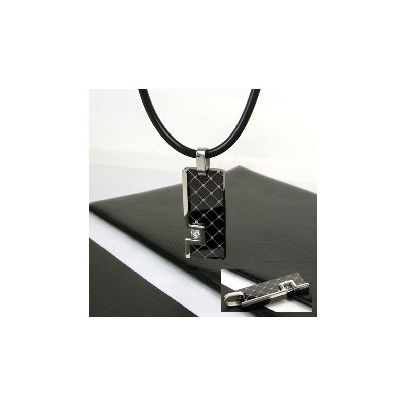 Unique Man Gemstone Pure Titanium Necklace Pendant Gift Unique Man Gemstone Pure Titanium Necklace Pendant Gift