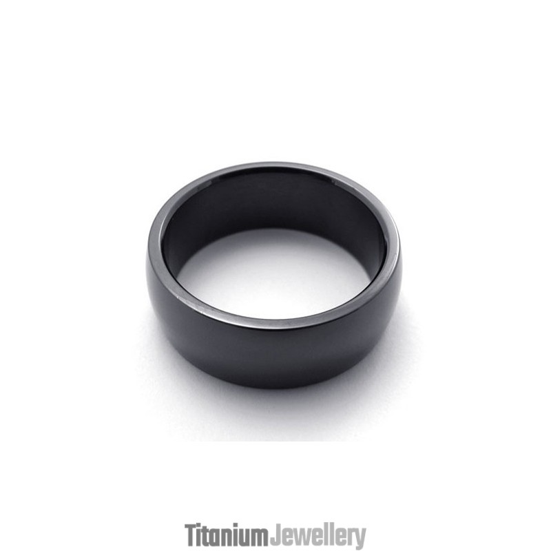 Polished Black Titanium Ring Polished Black Titanium Ring