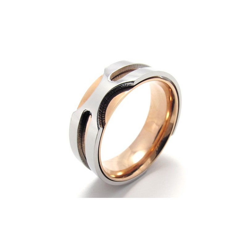 Rose Gold Titanium Ring