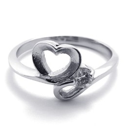 Diamond WoMen's Titanium Ring
