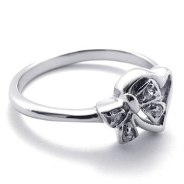 Diamond Titanium Ring For Women