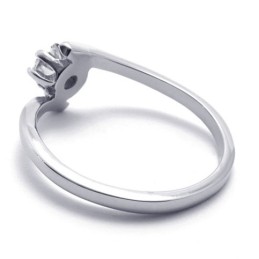 WoMen's Diamond Titanium Ring