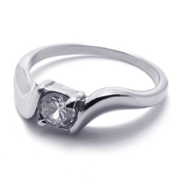 Diamond WoMen's Titanium Ring