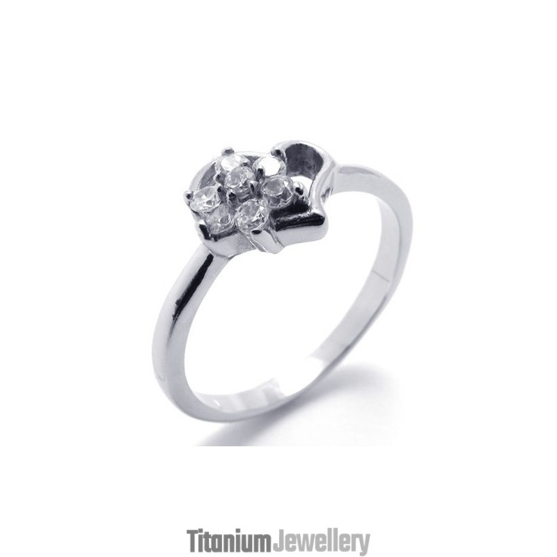 Diamond Titanium Ring