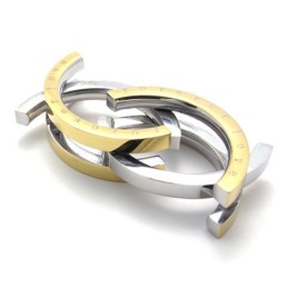 Puzzle Gold Titanium Ring