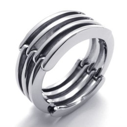 Puzzle Titanium Ring