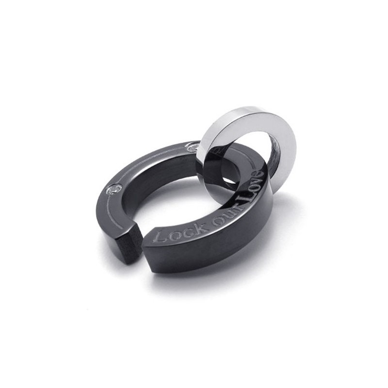 Black Diamond Lovers Titanium Pendant For Women Black Diamond Lovers Titanium Pendant For Women