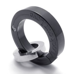 Black Diamond Lovers Titanium Pendant For Women