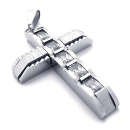 Cross Diamond Titanium Pendant